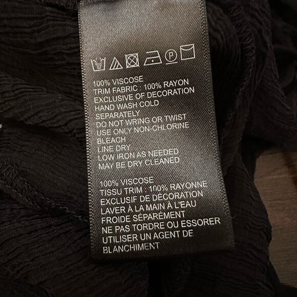 Pins & Needles UO black semi-sheer backless tank top size M - Picture 8 of 12